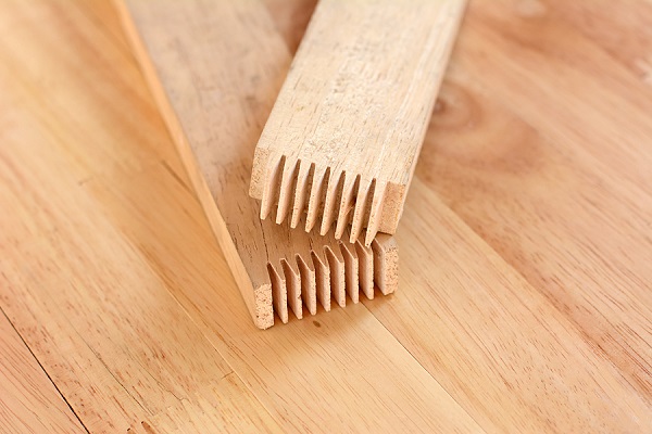 Finger Joint At The End Of Wood Sticks (or Lumber)- One Of Woodw